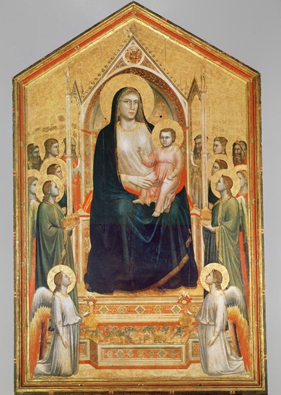 Madonna col Bambino in trono, 1380 (prima del restauro) da Giotto di Bondone